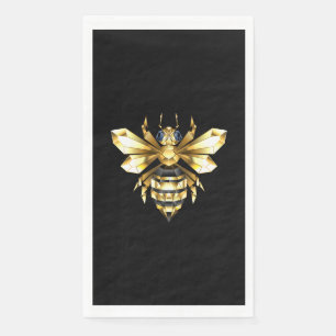 Servilleta De Papel Logotipo de Relieve metalizado dorado falso poligo