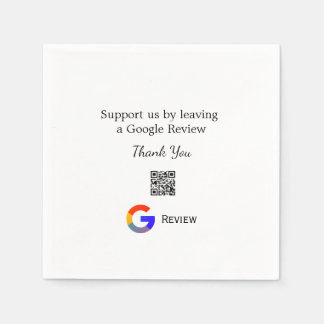 Servilleta De Papel logotipo de reseña comercial de Google Scan QR rev