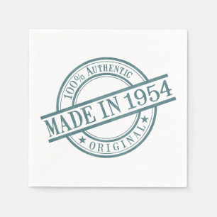 Servilleta De Papel Logotipo de sello de goma de 1954