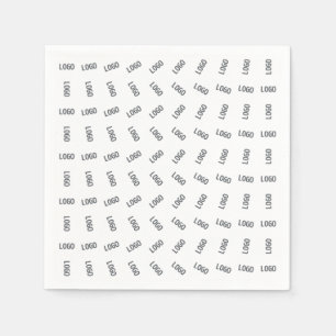 Servilleta De Papel Logotipo de tu empresa Diseño de patrón de logot