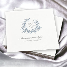 Servilleta De Papel Logotipo del Boda del monograma del Escudo de la l
