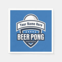 Logotipo del Campeonato de Beer Pong Personalizabl
