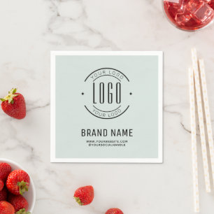 Servilleta De Papel logotipo empresarial de marca moderna personalizad