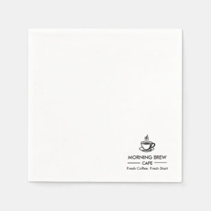 Servilleta De Papel Logotipo Empresarial Personalizado Cafetería Resta