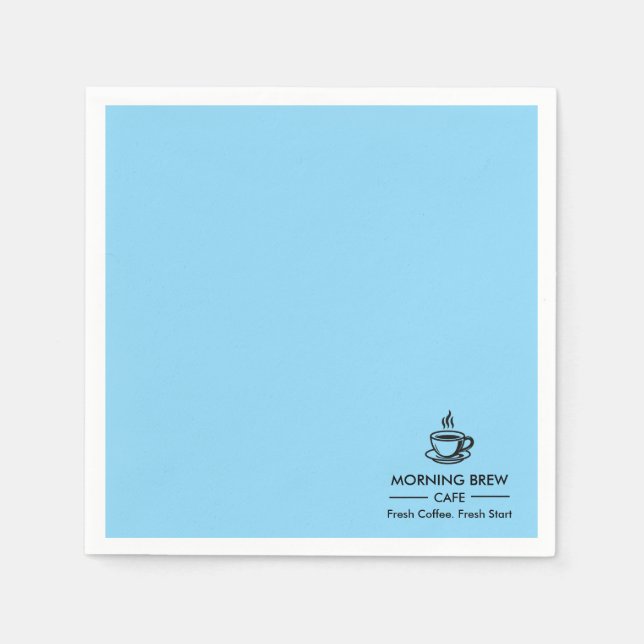 Servilleta De Papel Logotipo Empresarial Personalizado Cafetería Resta (Anverso)