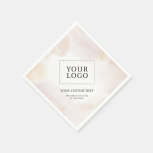 Servilleta De Papel Logotipo Empresarial Personalizado con Fondo de Ac