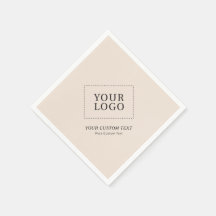 Logotipo Empresarial Personalizado Simple Beige Pr