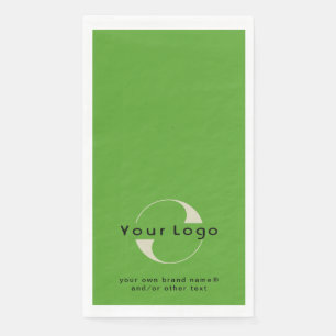 Servilleta De Papel Logotipo en Olive Green + Black Text Company Busin