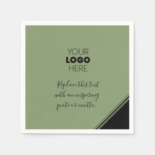 Servilleta De Papel Logotipo personalizado Líneas modernas servilletas