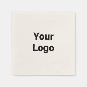 Servilleta De Papel Logotipo personalizado simple minimalista elegante