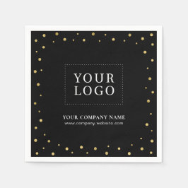 Servilleta De Papel Logotipo promocional del Confetti Gold & Gold