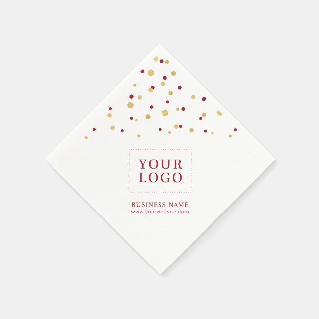 Servilleta De Papel Logotipo promocional del Personalizado de Confetti (Borde)