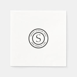 Servilleta De Papel Logotipo y compañía: negro y blanco