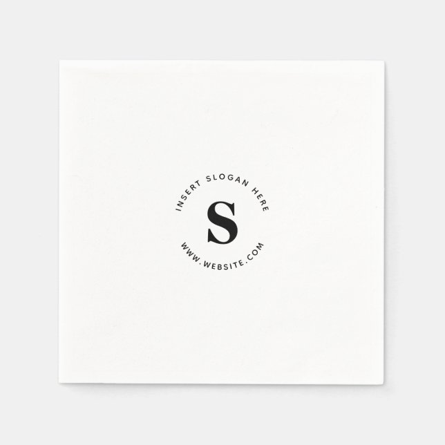 Servilleta De Papel Logotipo y empresa (Anverso)