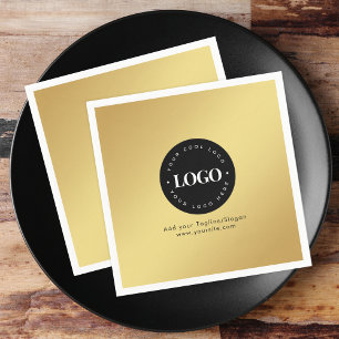 Servilleta De Papel Logotipo y Fiesta de texto de la Compañía Comercia