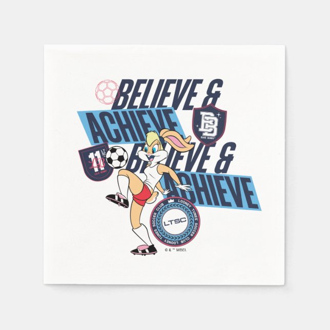 Servilleta De Papel Lola Bunny LOONEY TUNES™ Soccer Club Graphic (Anverso)
