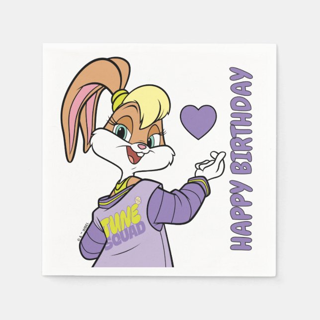 Servilleta De Papel Lola TUNE SQUAD™ Varsity Heart (Anverso)