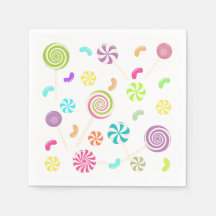 Lollipop Candy Pattern Napkins