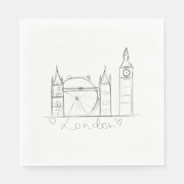 Servilleta De Papel Londres (Anverso)