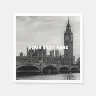 Servilleta De Papel Londres Inglaterra Reino Unido Big Ben Reino Unido