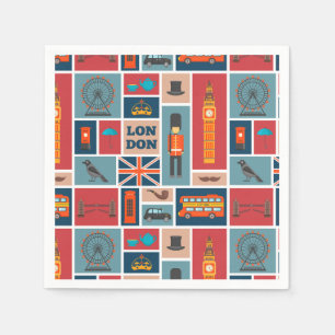 Servilleta De Papel Londres, Napkins de Inglaterra