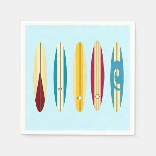 Servilleta De Papel Longboard de vintage