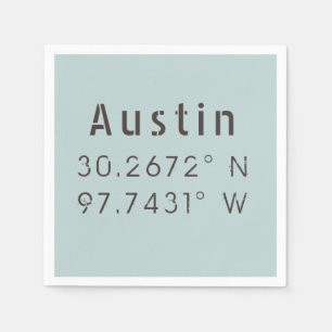 Servilleta De Papel Longitud de Austin Latitude