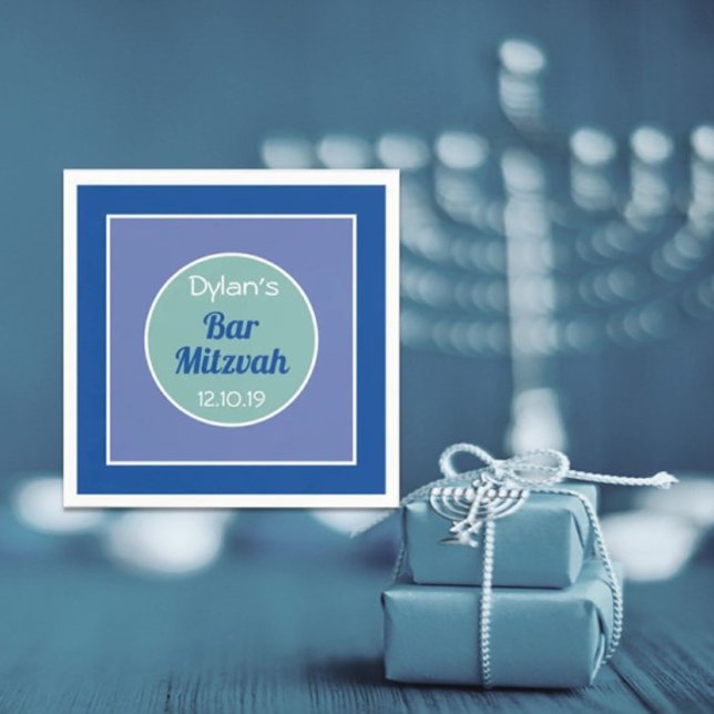 Servilleta De Papel Look! Custom Bar Mitzvah napkins (Subido por el creador)