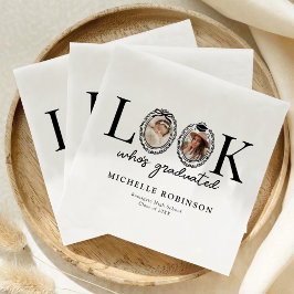 Servilleta De Papel Look Who's Graduated Photo Graduation Party