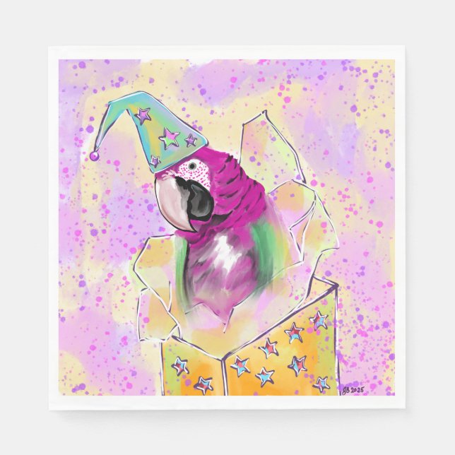 Servilleta De Papel Loro (Anverso)