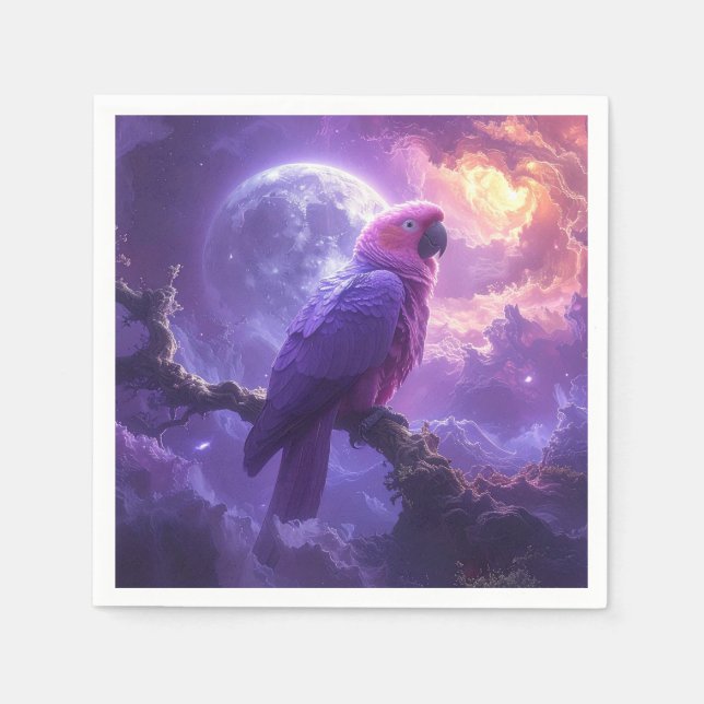 Servilleta De Papel Loro Mágico (Anverso)