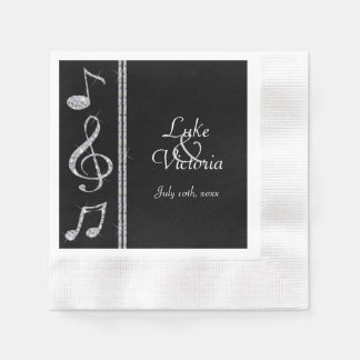 Servilleta De Papel Los Amantes De La Música De Diamond Shimmer Sobre 