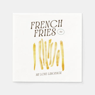 Servilleta De Papel Los amantes de las Fries franceses son divertidos