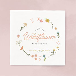 Servilleta De Papel Los Chicas de Boho Wildflower Floral cuestan Baby 