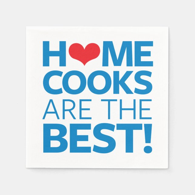 Servilleta De Papel Los cocineros caseros son los mejores (Anverso)