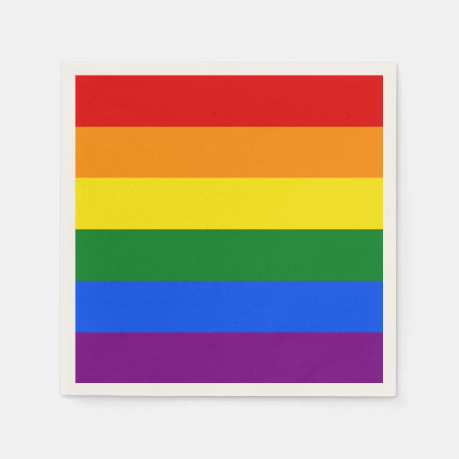 Servilleta De Papel Los colores del arcoiris (Anverso)