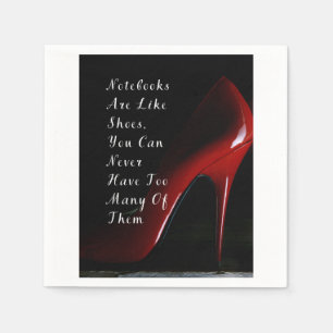 Servilleta De Papel Los cuadernos Red Heels son como zapatos servillet