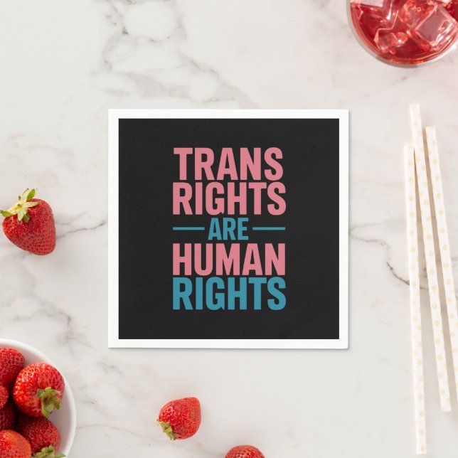 Servilleta De Papel Los derechos trans son derechos humanos Orgullo tr (In situ)