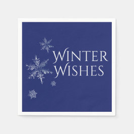Servilleta De Papel Los deseos de invierno: copos de nieve