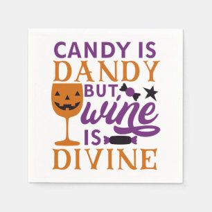 Servilleta De Papel Los dulces son elegantes pero el vino es divino di