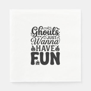 Servilleta De Papel Los fantasmas solo quieren divertirse SVG de Hallo
