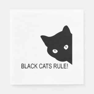 Servilleta De Papel Los gatos negros mandan
