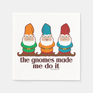 Servilleta De Papel Los Gnomes Me Hicieron Hacerlo