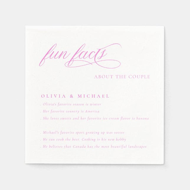 Servilleta De Papel Los hechos divertidos son simplemente elegantes Bo (Anverso)