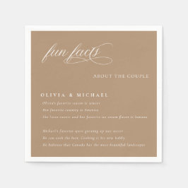 Servilleta De Papel Los hechos divertidos son simplemente elegantes Bo