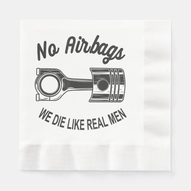 Servilleta De Papel Los hombres aceleran el Carreras, el coche deporti (Anverso)