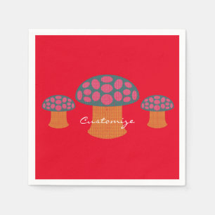 Servilleta De Papel Los hongos rojos de Amanita Thunder_Cove