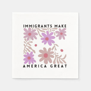 Servilleta De Papel Los inmigrantes hacen de Estados Unidos un gran an