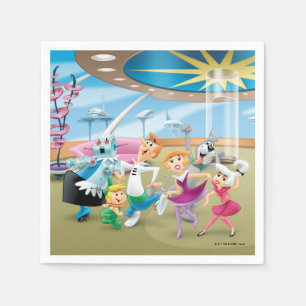 Servilleta De Papel Los Jetsons   Fiesta de danza familiar