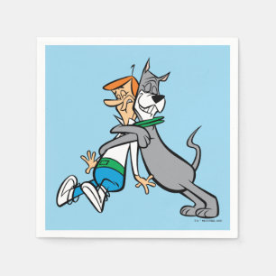 Servilleta De Papel Los Jetsons George y Astro Hug